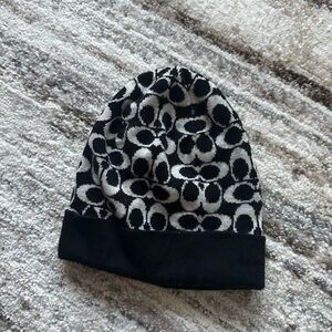 Coach Monochrome Patterned Beanie